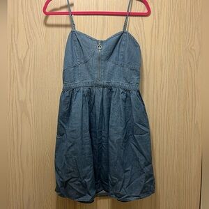 Denim short dress
